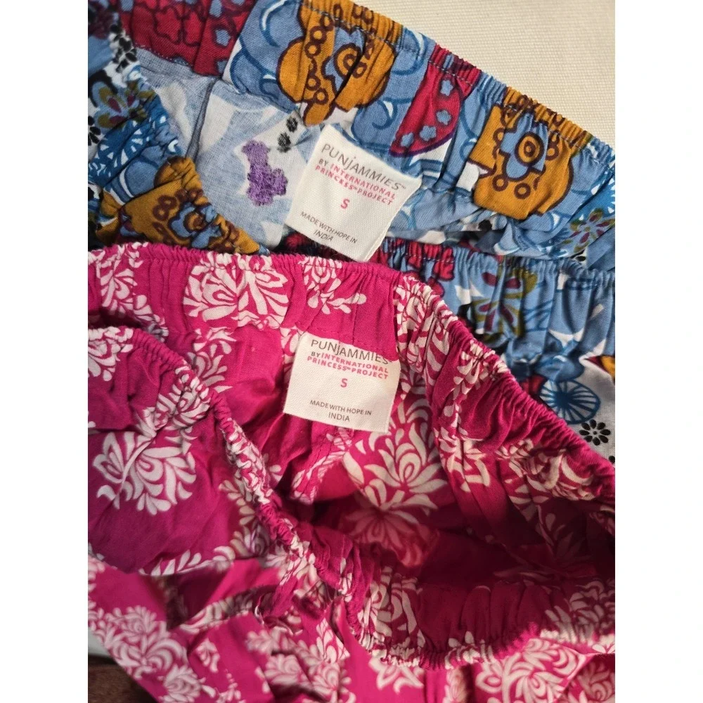Punjammies By International PrincessProject Girls Pajama Pants  S Youth Lot Of 2